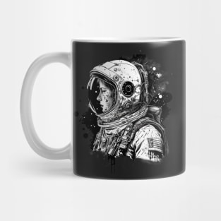 The Graffiti Explorer: A High-Tech Adventurer in Space Mug